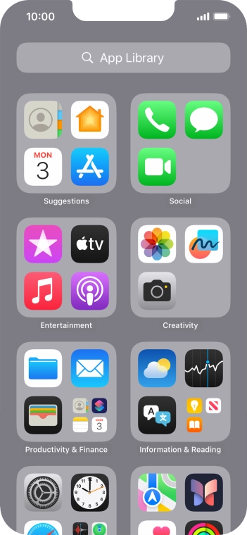Slide your finger upwards starting from the bottom of the screen to return to the home screen.