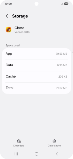 Press Clear cache.