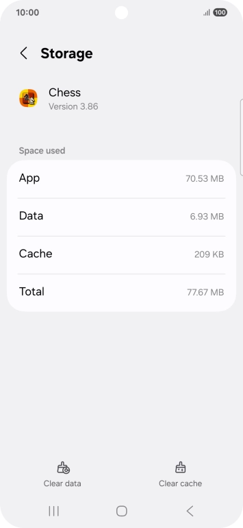 Press Clear cache.