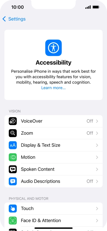 Press the required category below 