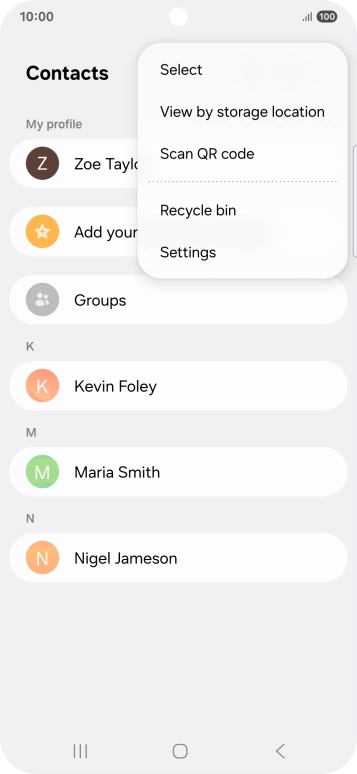 Press Settings.