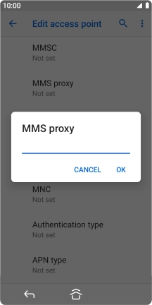 Key in 149.254.201.135 and press OK.