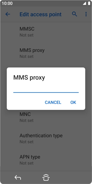 Key in 149.254.201.135 and press OK.