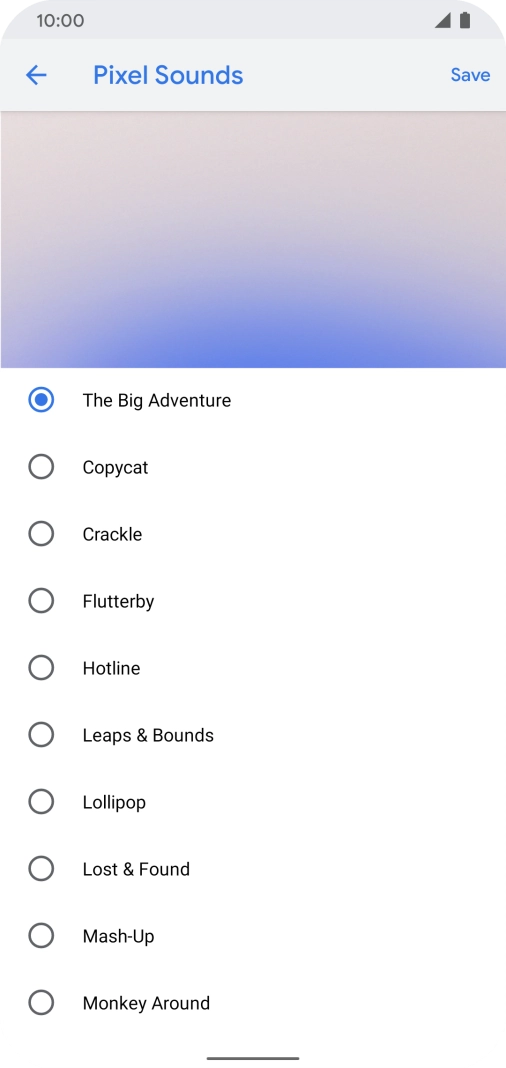 Press the required ring tones to hear them.