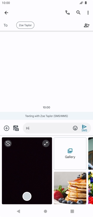 Press Gallery and go to the required folder.