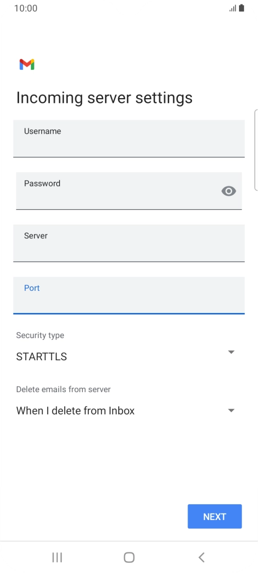 Press the drop down list below 