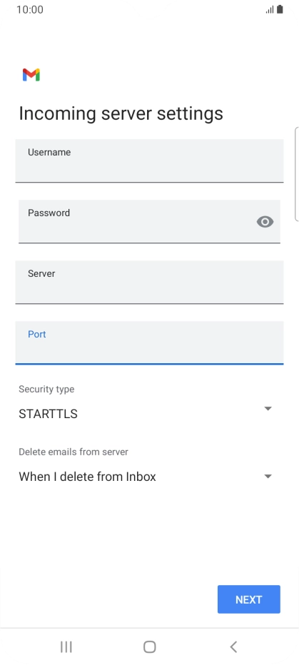 Press the drop down list below 