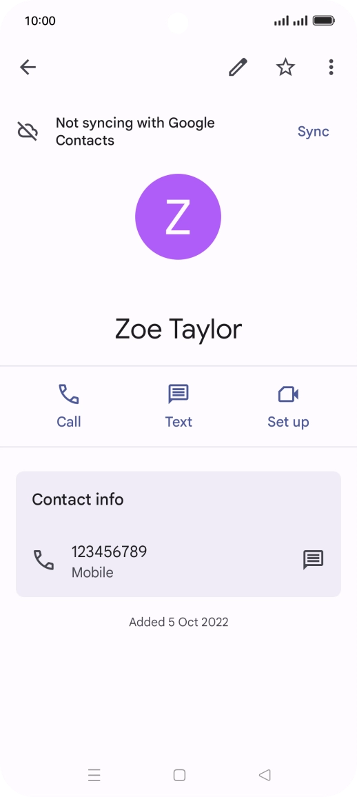 Press the Home key to return to the home screen.