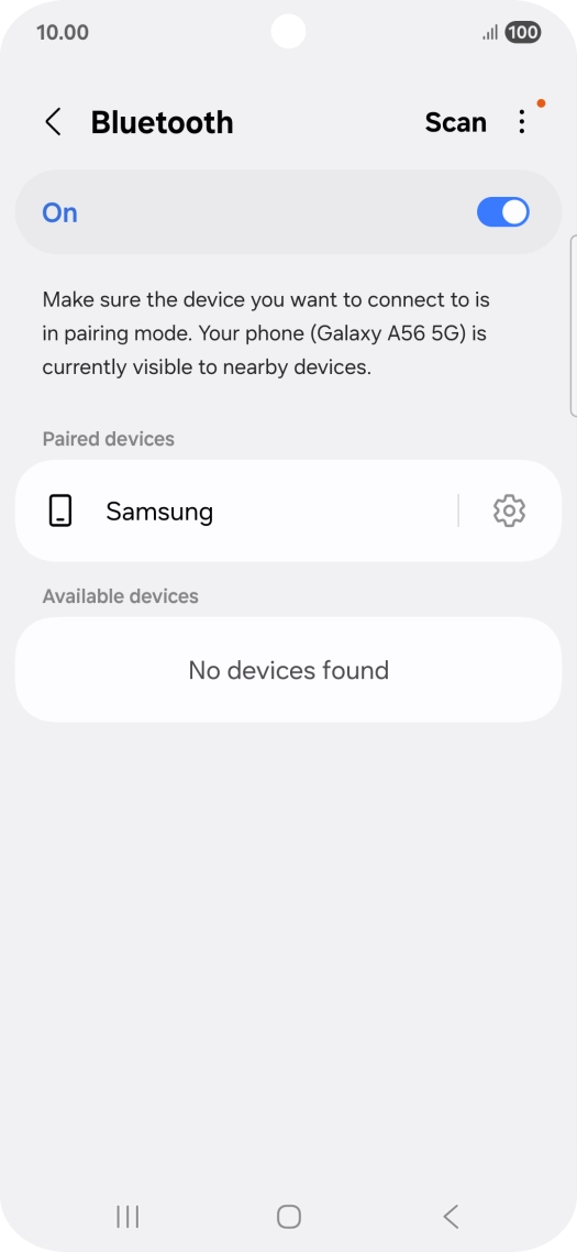 Press the Home key to return to the home screen.
