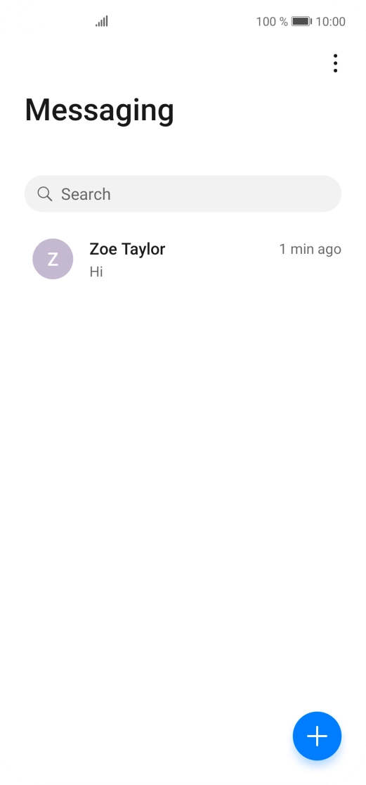 Press the menu icon.