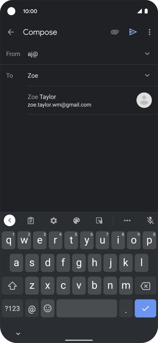 Press the required contact.
