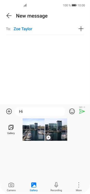 Press Gallery and go to the required folder.