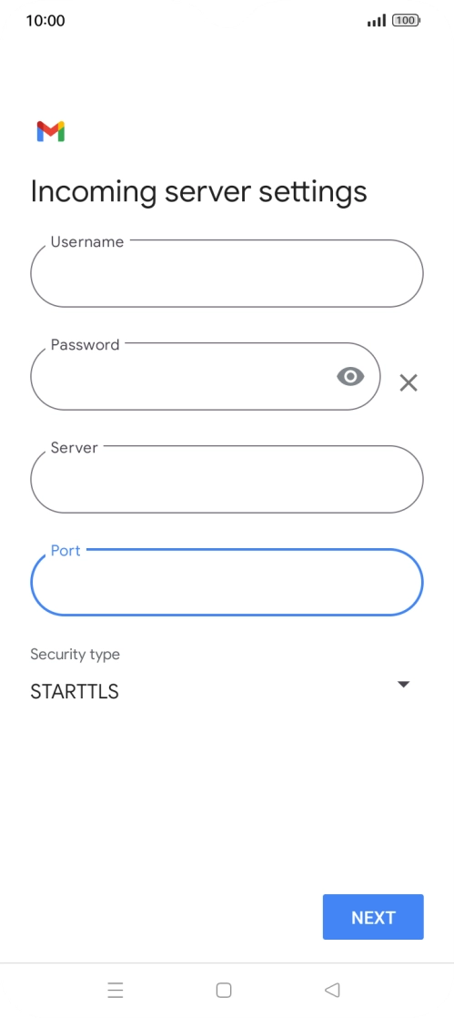 Press the drop down list below 
