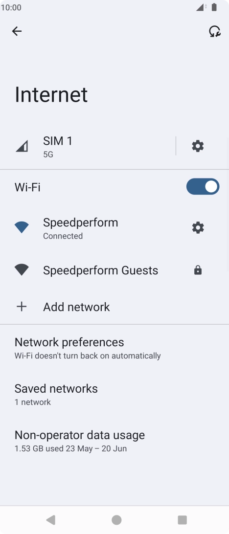 Press the Home key to return to the home screen.