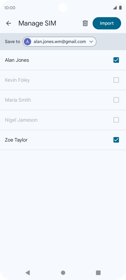 Press the drop down list next to 