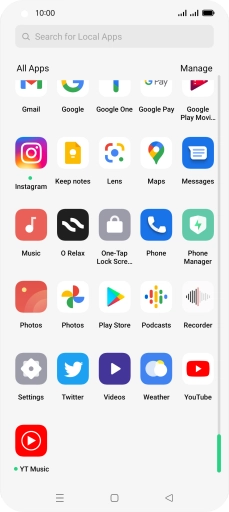 Press Photos and go to the required folder.