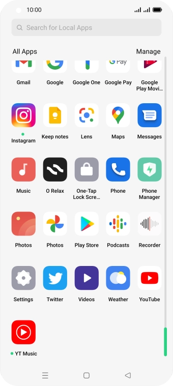 Press Photos and go to the required folder.
