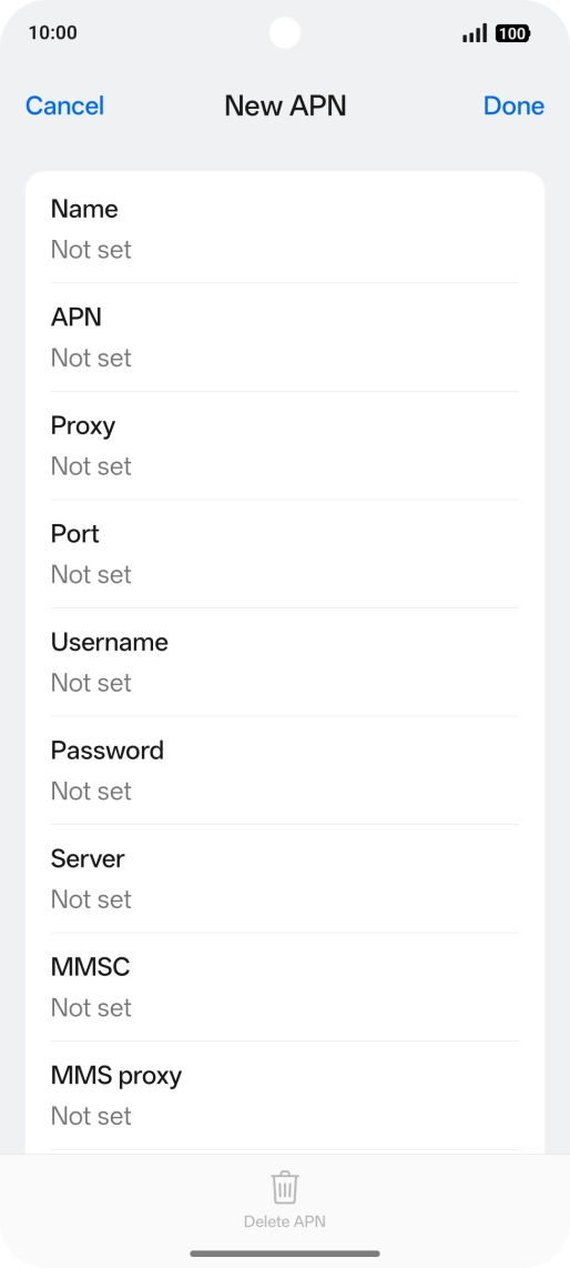 Press the field below 
