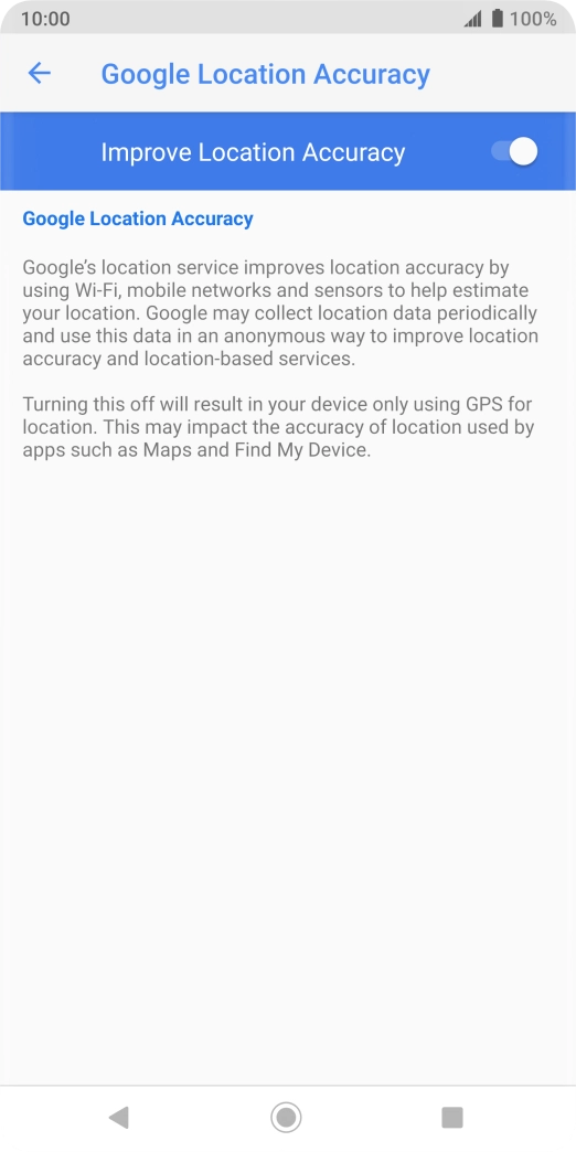 If you press the indicator next to 