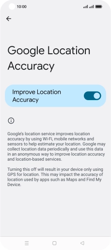 If you press the indicator next to 