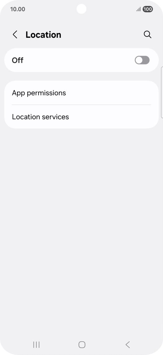 Press the indicator to turn the function on or off.