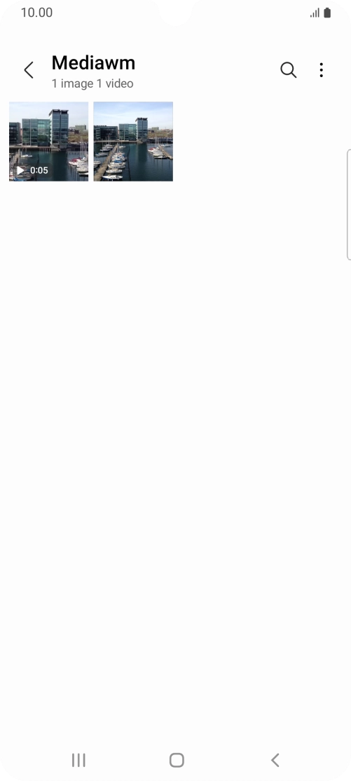 Press and hold any picture or video clip.