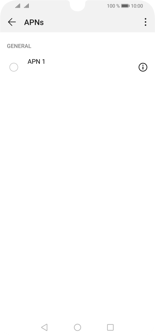 Press the menu icon.