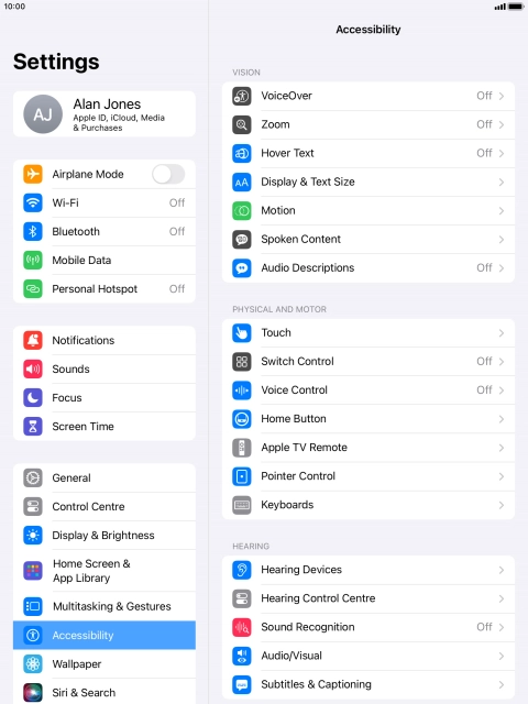 Press the required category below 