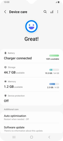 Press Battery.