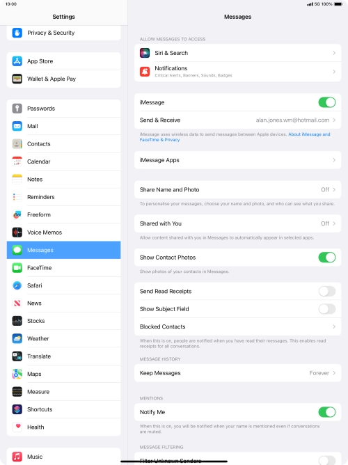 Slide your finger upwards starting from the bottom of the screen to return to the home screen.