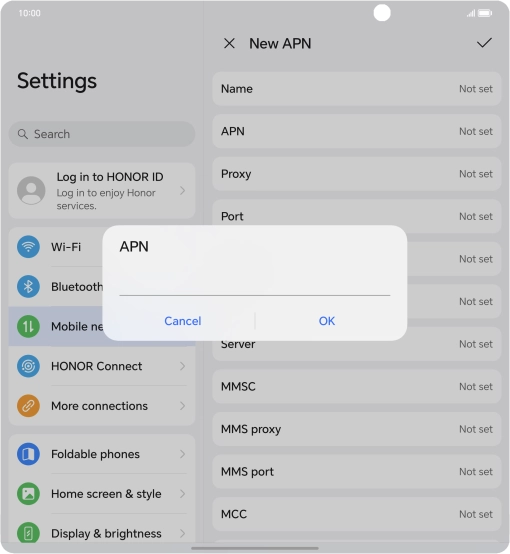 Key in eezone and press OK.