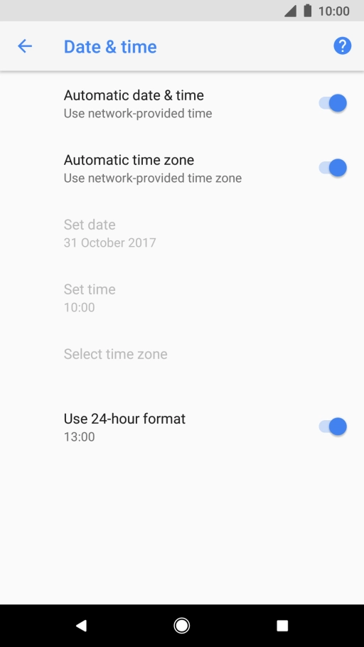 Press the Home key to return to the home screen.