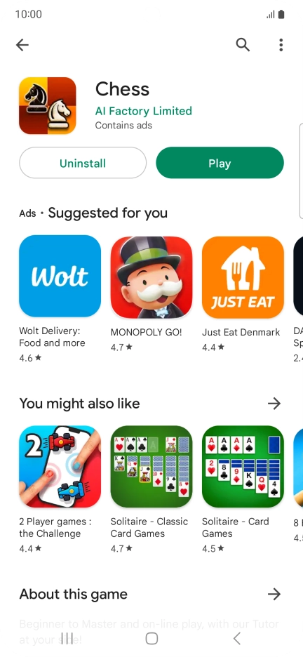Press the Home key to return to the home screen.