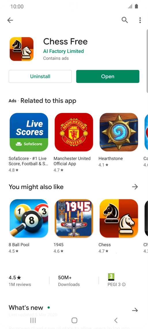 Press the Home key to return to the home screen.