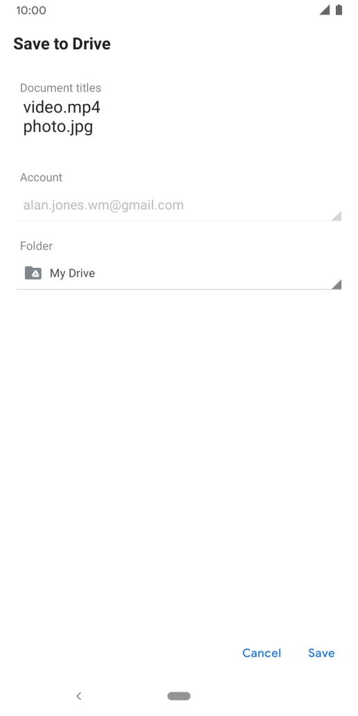 Press the field below 