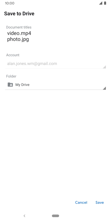 Press the field below 