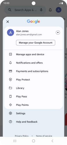 Press Manage apps and device.