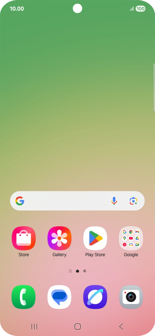 Slide your finger downwards starting from the top right side of the screen.