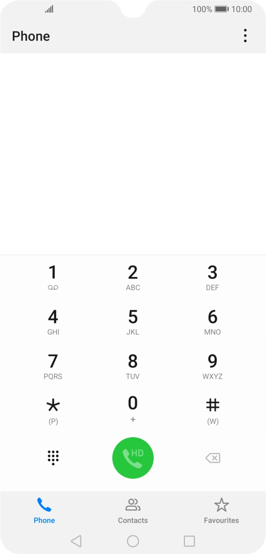 Press the menu icon.