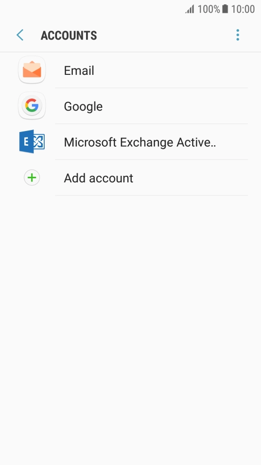Press the menu icon.