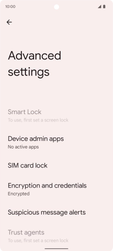 Press SIM card lock.