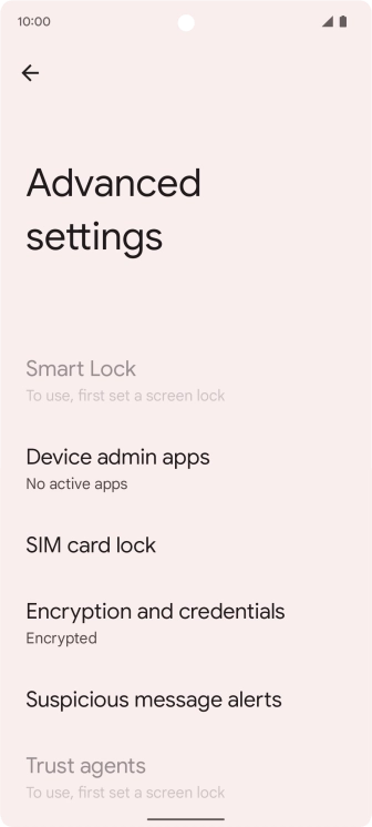 Press SIM card lock.