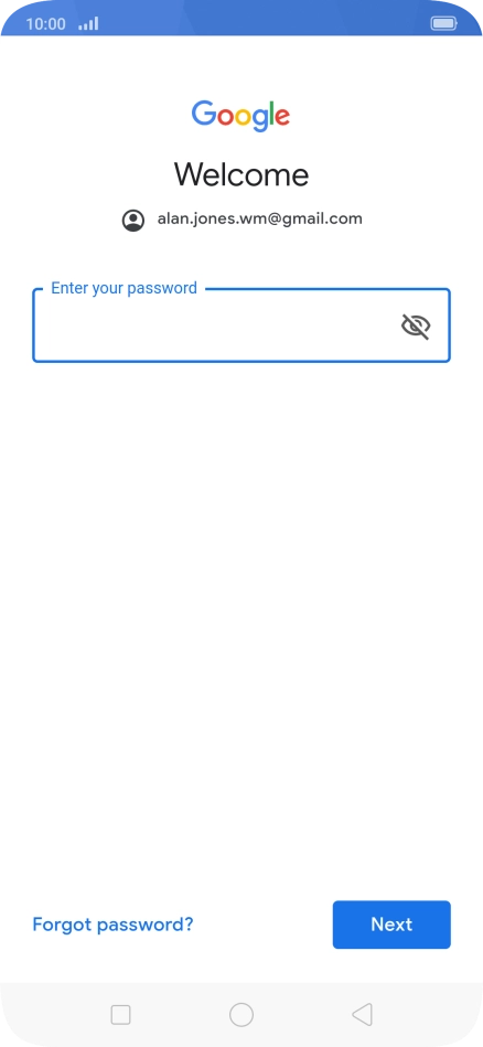 Press the field below 