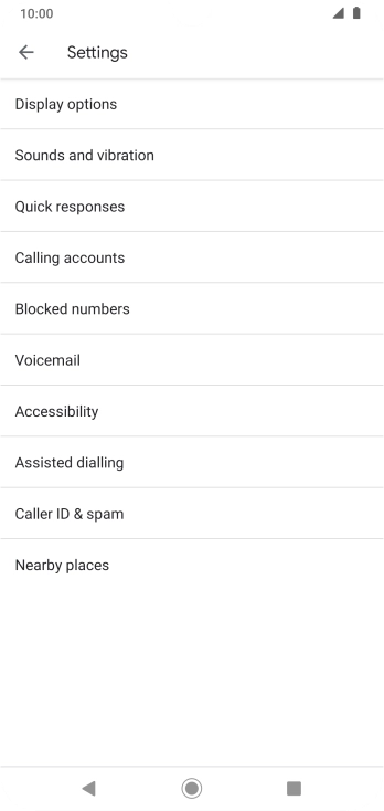 Press Calling accounts.