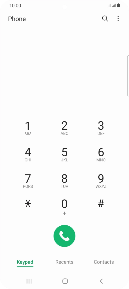Press the menu icon.