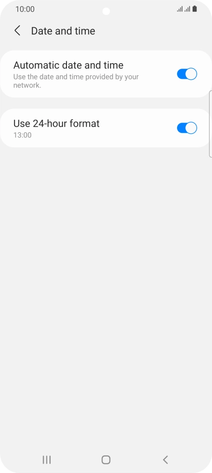 Press the Home key to return to the home screen.