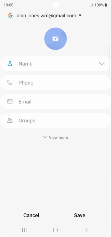 Press the address book drop down list.