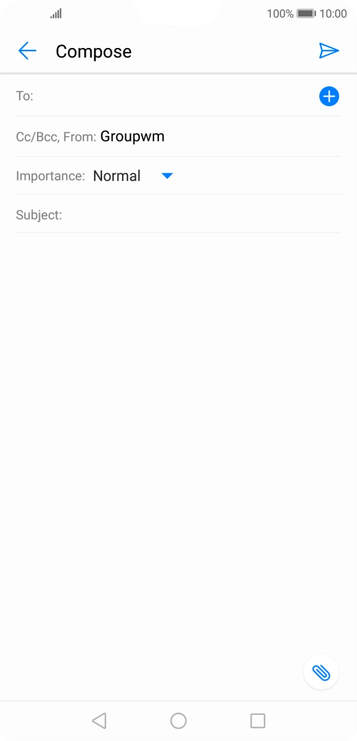 Press To and key in the first letters of the recipient's name.