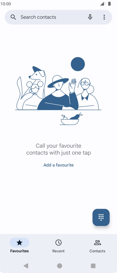 Press the menu icon.