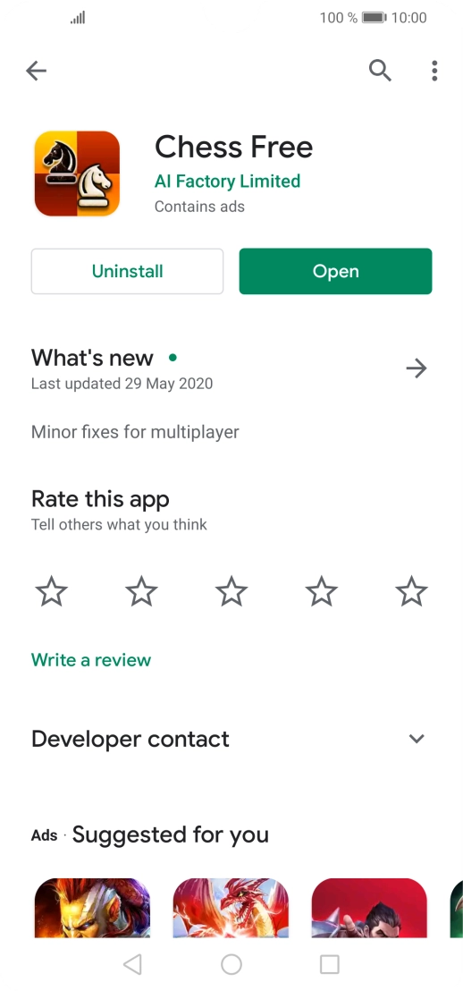 Press the Home key to return to the home screen.